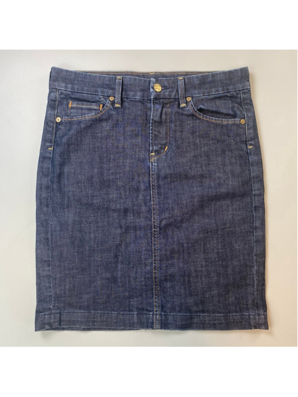 Citizens of Humanity Denim Pencil Skirt Blue 27 Novak Stretch USA Made Stampede